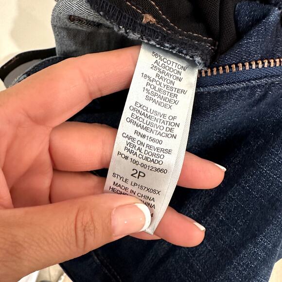 Wit & Wisdom Womens Ab Solution Size 2P Brittany High Rise Itty Bitty Boot Jeans - Picture 9 of 9